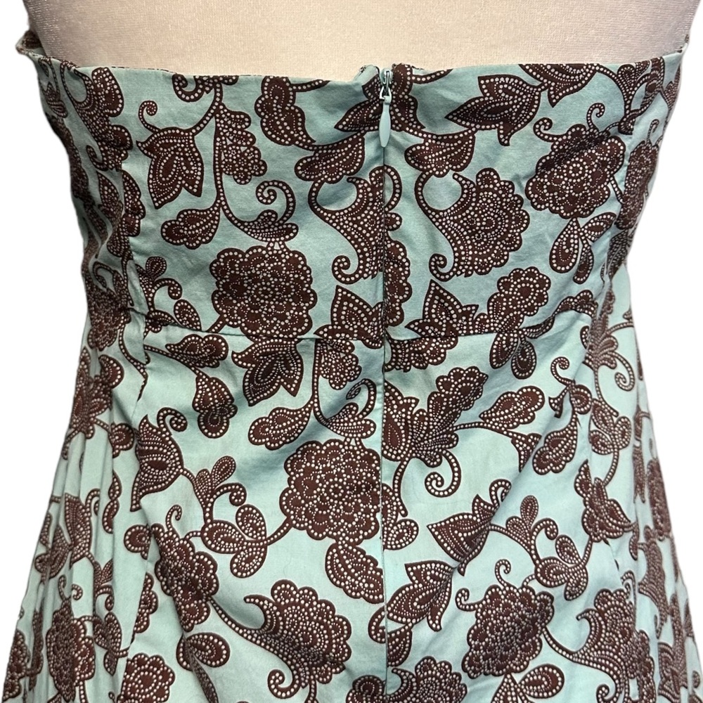 Y2K Gap Strapless Floral Paisley Dress size 12 C3 - Picture 5 of 5